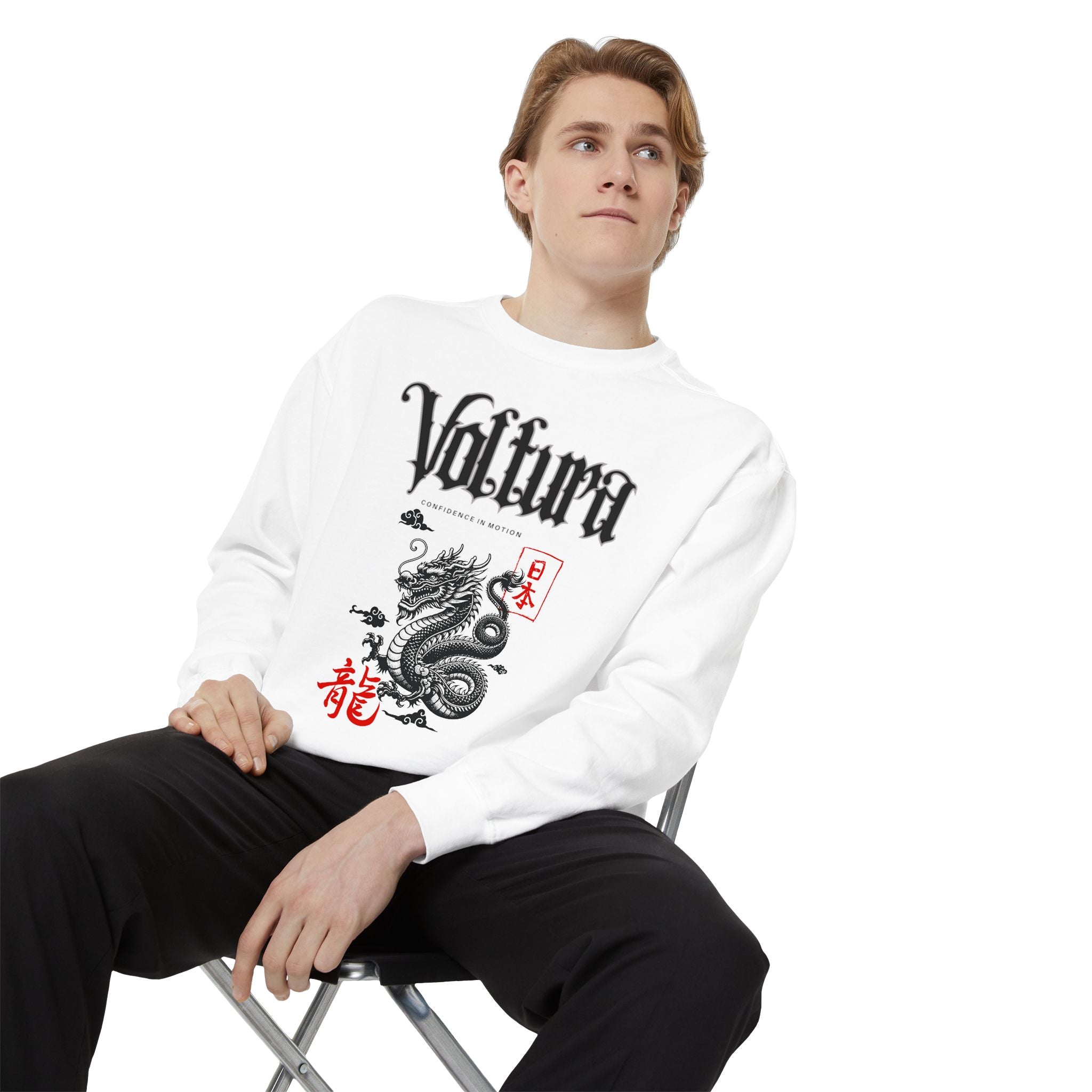Voltura’s Dragon & Eagle Sweatshirt - Casual Streetwear