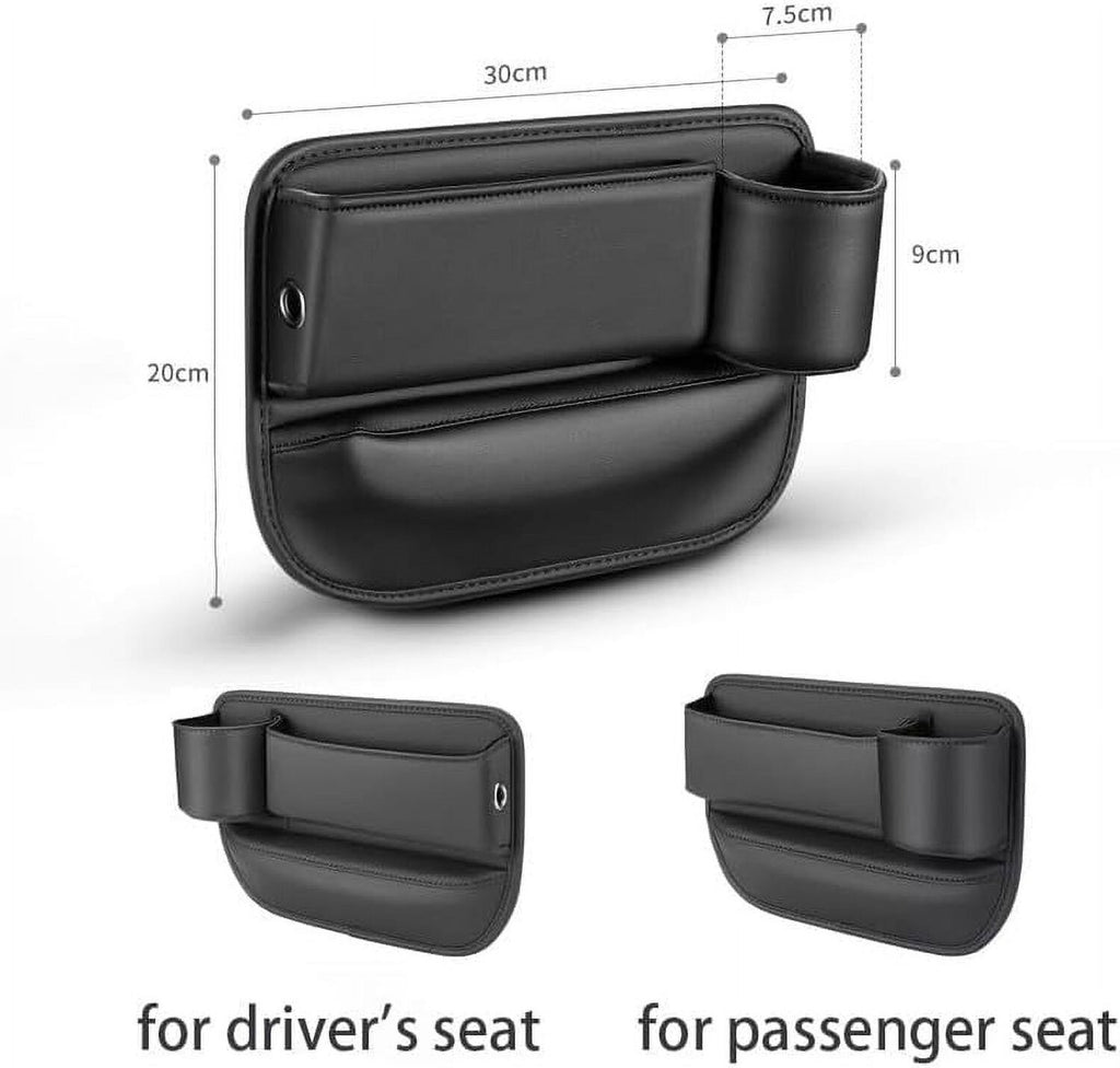 Premium Car Seat Gap Organizer with Cup Holder – No More Lost Items While Driving